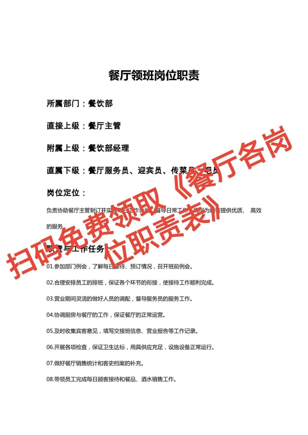 绝了!靠一张岗位职责表,这家破店居然逆袭成排队王!【蒜头外卖代运营案例】文章配图