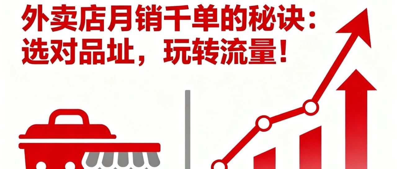 外卖店月销千单的秘诀：选对品址，玩转流量！【蒜头外卖代运营案例】